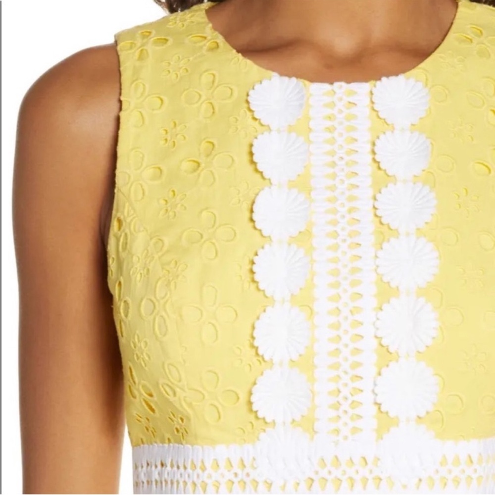 Lilly Pulitzer RAILEE Mini SHIFT DRESS St Tropez Yellow Size 2 Sleeveless Summer - Picture 15 of 15